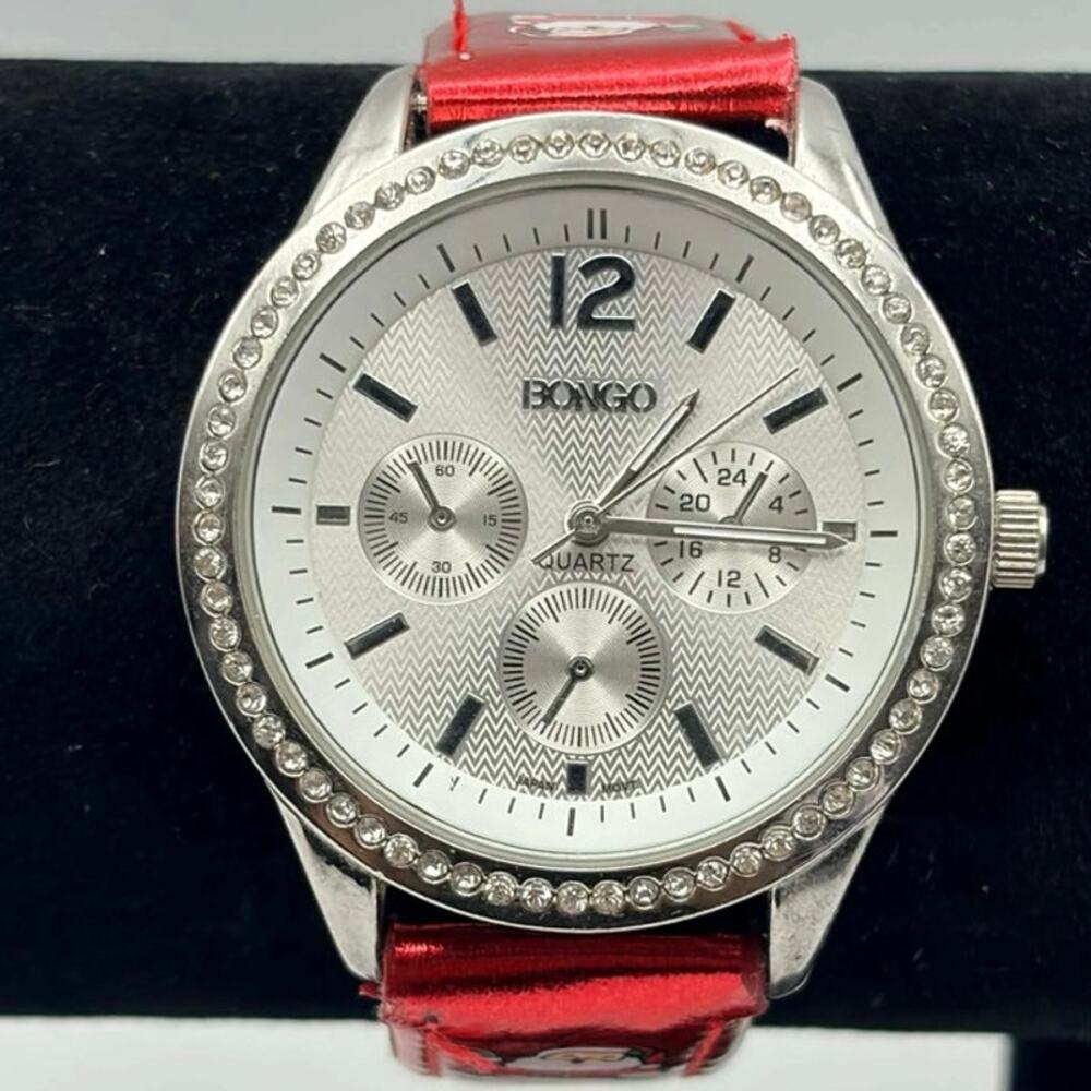 Silver & Red Santa Bongo Men’s Watch